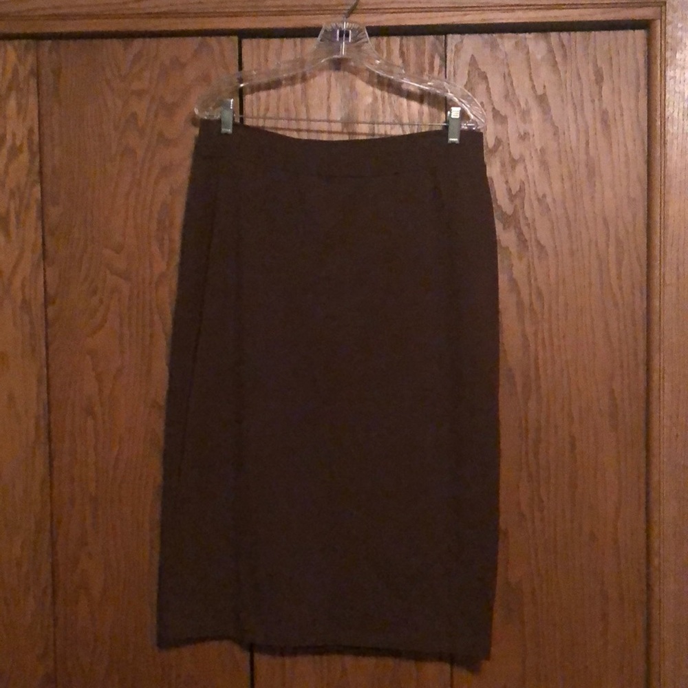 Kosher Casual Brown Pencil Skirt